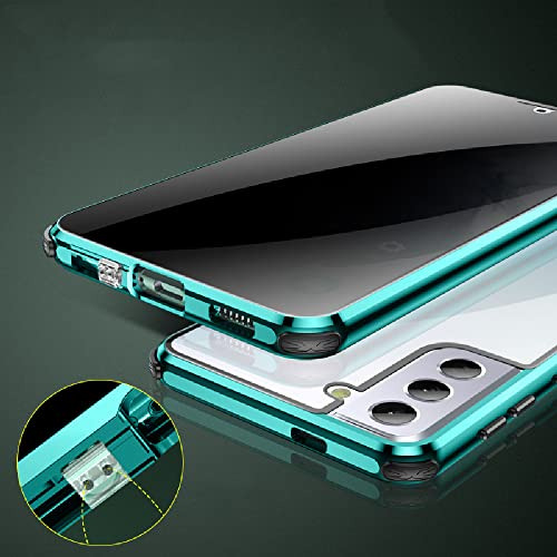 Funda Para Galaxy S23 Ultra Plata Cristal Templado Metal