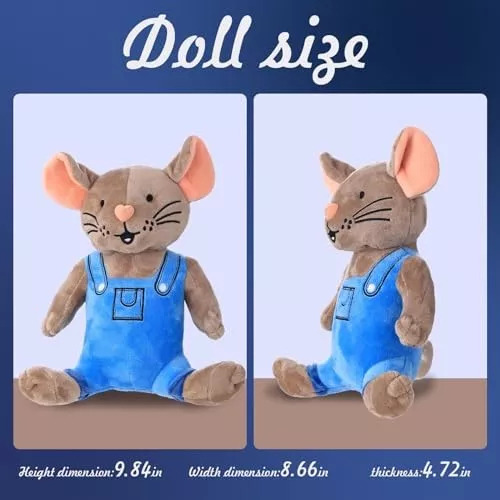 2ps Dale Al Ratón Una Galleta, Animal De Peluche De Ratón