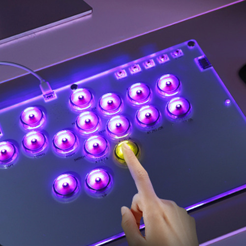 Mando De Juego Personalizado Rgb 16 Teclas