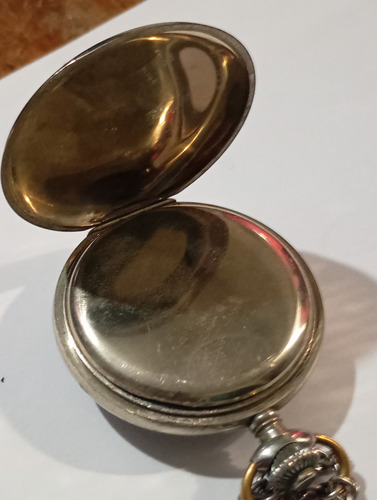 Reloj Cronografo De Bolsillo Antiguo Blanco (Usado)