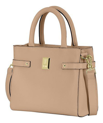 Bolsa Tote Feminina Vizzano Alça Mão E Transversal 10063.4 Cor Bege
