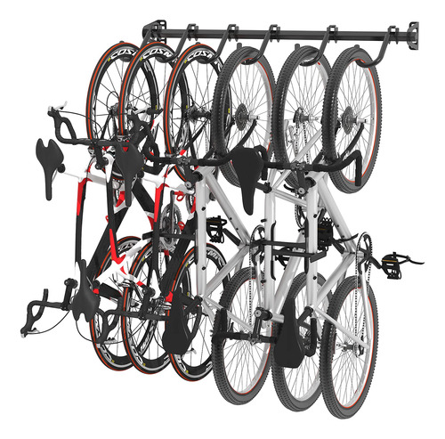 Fleximounts - Soporte De Pared Para 6 Bicicletas, Resistente