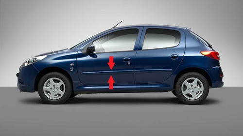 Peugeot 207 5p Bagueta Puerta Delantera Izquierda P/ Pintar 