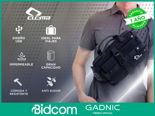 Riñonera Hombre Táctica Para Moto Bici Cucyma Impermeable