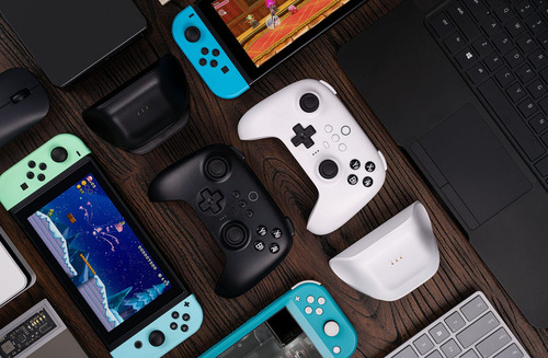 Controlador Bluetooth Ultimate De 8 Bits Con Base De Carga,