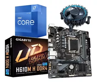 Combo Board H610m Procesador Intel Core I7 12700f Pc