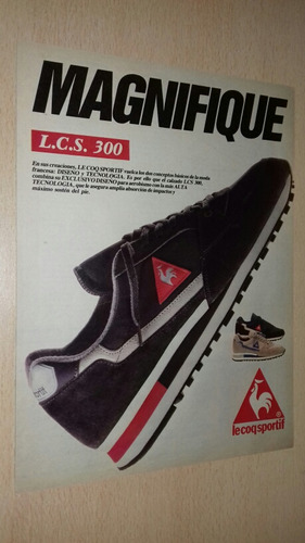 P131 Clipping Publicidad Zapatillas Lecoqsportif Año 1988