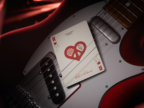 Cartas The Rolling Stones Luxury Play Cards Naipes Rock Roll Reverso Rojo Personaje Mick Jagger