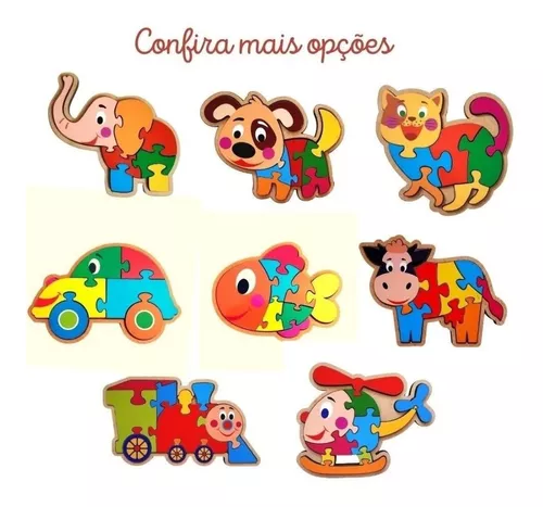 Brinquedo Educativo Quebra-cabeça Infantil - Peixinho