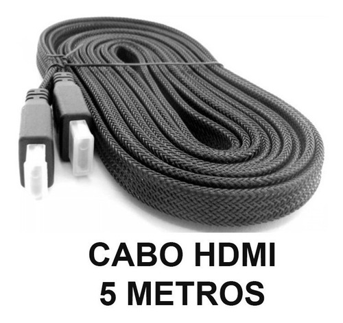 Imagem 1 de 1 de Cabo Hdmi Gold 2.0 5 Mts 4k 2.0 Full Hd 3d Tv Lcd Ps3 Xbox