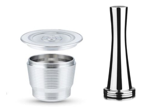 Cápsula Reutilizável Nespresso Inox + Tamper