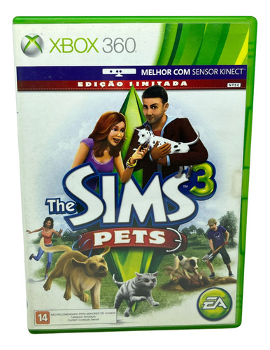 Jogo Xbox 360 The Sims 3 Pets Ea Midia Física Kinect