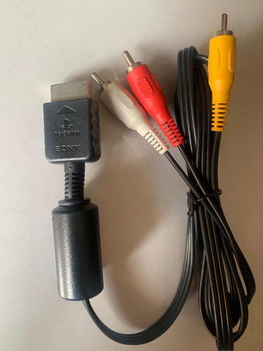 Cable Audio Y Video Original Playstation Ps1, Ps2 Y Ps3. (Usado)