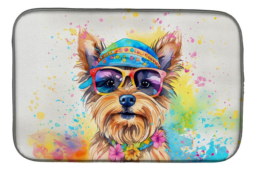 Dac2577ddm Yorkshire Terrier Hippie Dawg Dish Drying Mat Abs