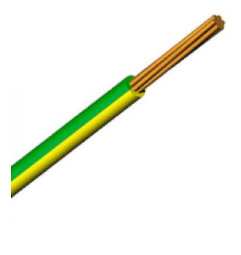 Cable Electrico Indeconh80 4mm2 Color Amarillo Verde,x Metro