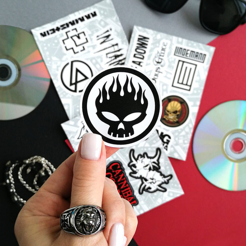 Pegatinas Bulbacraft Legendary Rock Band Heavy Metal En Vini