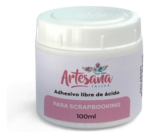 Adhesivo Para Scrapbooking X 100ml Artesana Taller Blanco