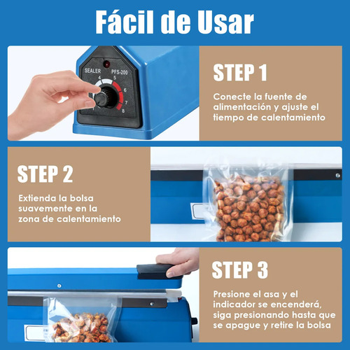 Maquina Selladora 40cm Para Bolsas Plastico Con 30 Bolsas