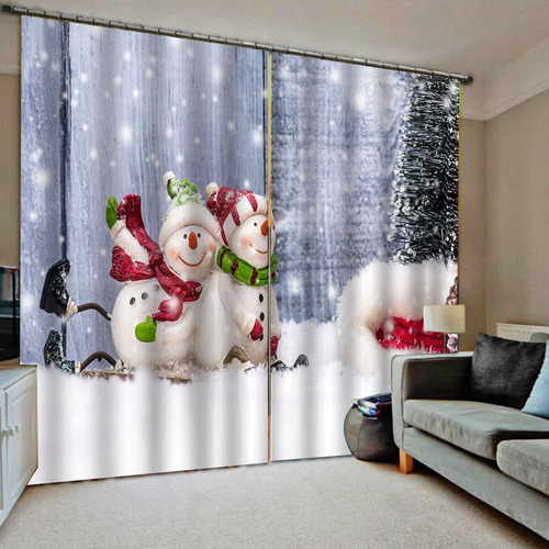 A 2 Conjunto De Cortinas De De Quarto De De Natal