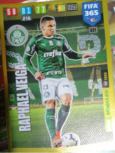 Carta Adrenalyn Fifa 365 2020 / Raphael Veiga