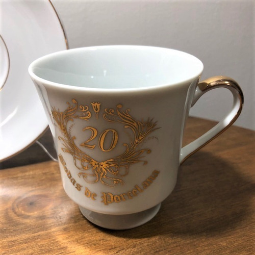 Imagem 3 de 5 de Jogo Chá Abacaxi Bodas De Porcelana 20 Anos De Casamento