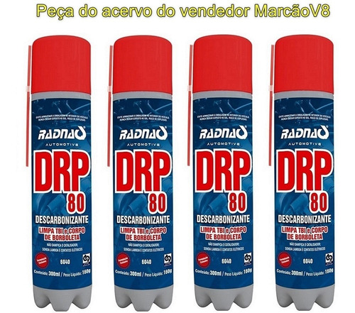 4 Drp 80 Descarbonizante Spray Limpa Carburador Tbi Injetor