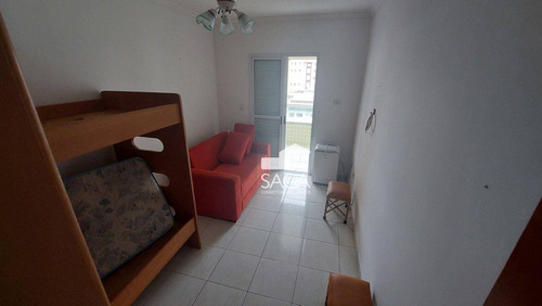 Imagem 21 de 30 de Vista Para O Mar! Mobiliado! Apartamento Com 2 Dormitórios À Venda, 85 M² Por R$ 435.000 - Vila Guilhermina - Praia Grande/sp - Ap4494