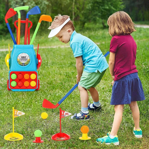 Conjunto De Brinquedos Golfe Para Bebês, Crianças Com Carro