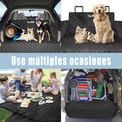 Cubre Cajuela Asientos Mascotas Perro Auto Funda Impermeable