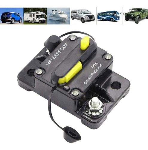 30-300 Amp Interruptor De Reinicio Manual 12v-48v Coche 60a