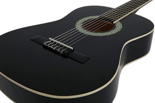 Imagen 2 de 3 de El Tronador Clasicanegra Guitarra Clasica C/ Funda Negra