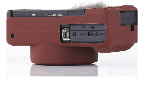 Funda Para Sony Zv-1 Color Cafe Antiaranazos Silicona Suave