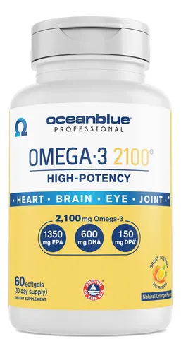 Suplemento De Aceite De Pescado Oceanblue Omega-3 2100 60 Cá