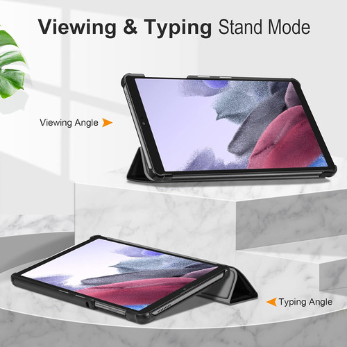 Funda Con Tapa De Soporte Triple Para Galaxy Tab A7 Lite