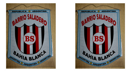 Banderin Chico 13cm Barrio Saladero Bahia Blanca