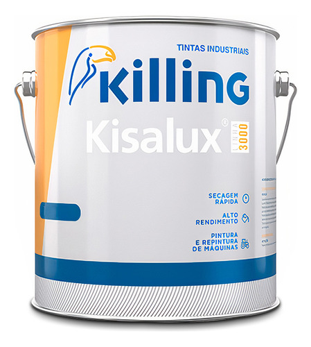 Tinta Industrial Killing Kisalux Linha 3000 Preto 900ml