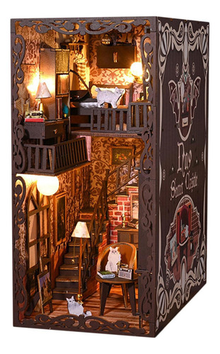Aa Kits De Libros Diy, Rompecabezas De Madera 3d Con Luz,