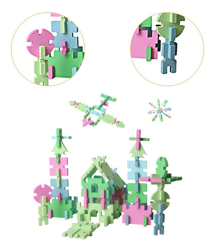 Juego De Bloques De Madera Con Formas Geométricas,