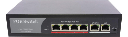 Axgear Poe Network Switch Inyector De Alimentación 4 Puertos