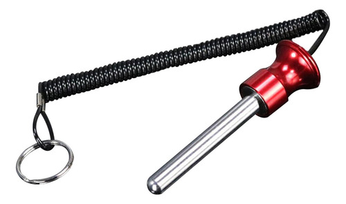 2 Ejercicio De Cable De Bloqueo De Pasador De 10x80mm Rojo