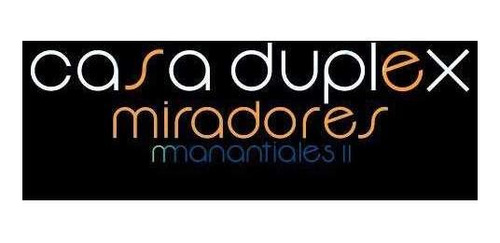 Duplex- 2 Dormitorios- Miradores De Manantiales Ii