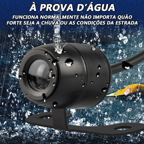 Câmera De Ré Automotiva Hd Estacionamento Visão Noturna