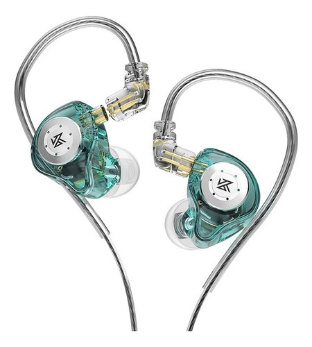 Auriculares Kz Edx Pro Sin Micrófono Color Cian Cian