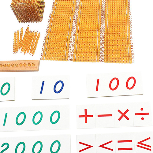 Material De Matemática De Contas, Brinquedos De Dourado