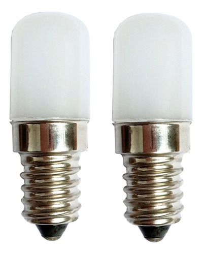 2 Piezas De Bombilla Pequeña Duradera 2w E14 Para Cocina