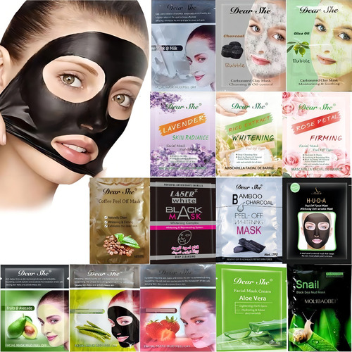 Mascarilla Facial Peel Off Elimina Puntos Negros Poros 1pz Tipo de piel Pepino