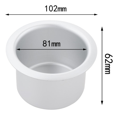 2 Cenicero De Acero Inoxidable Con Portavasos Universal Para