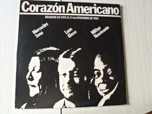 Vinilo Discos Corazón Americano, Sosa - Gieco - Nascimento 