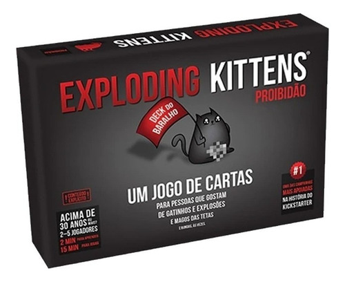 Exploding Kittens Proibidão Jogo De Cartas Galapagos Exk101