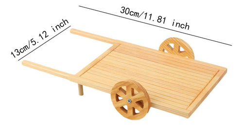 Carrito De Exhibición De Sushi, Plato De Madera 30cmx13cm